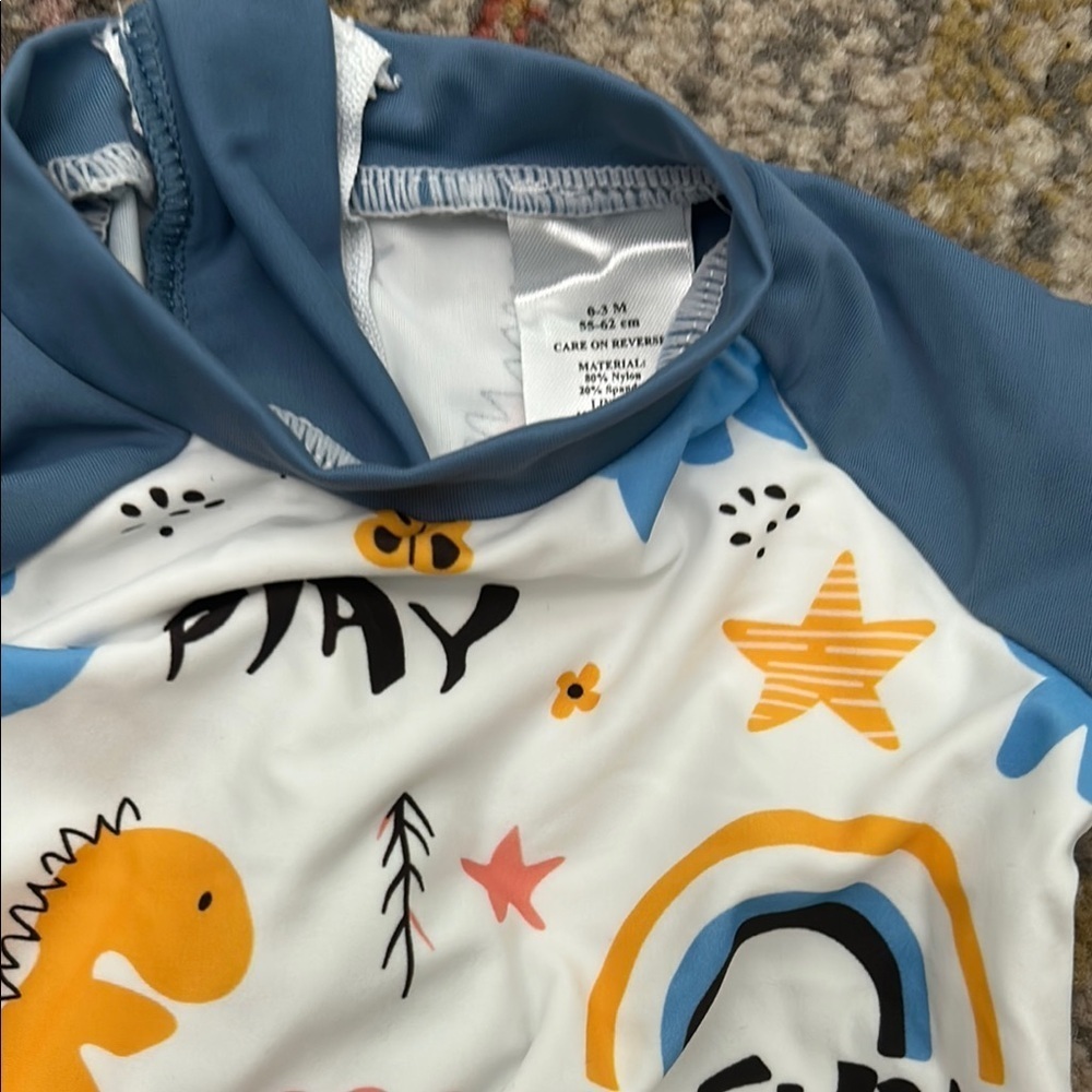 Baby one piece Swimwear Set with Fun Prints - Picture 7 of 7